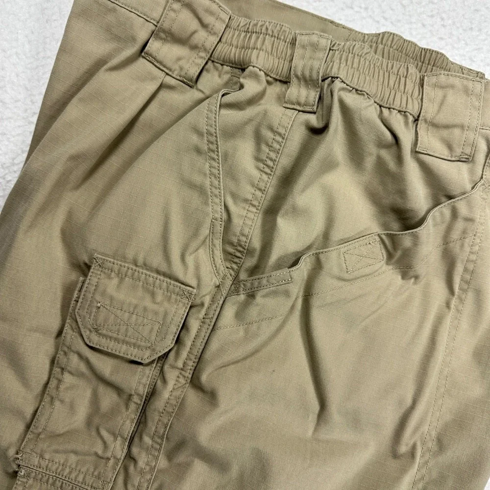 5.11 Tactical Series Pants Mens 42/30 Khaki Ripstop Cargo Trousers 74273
